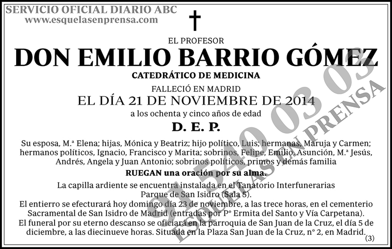 Emilio Barrio Gómez